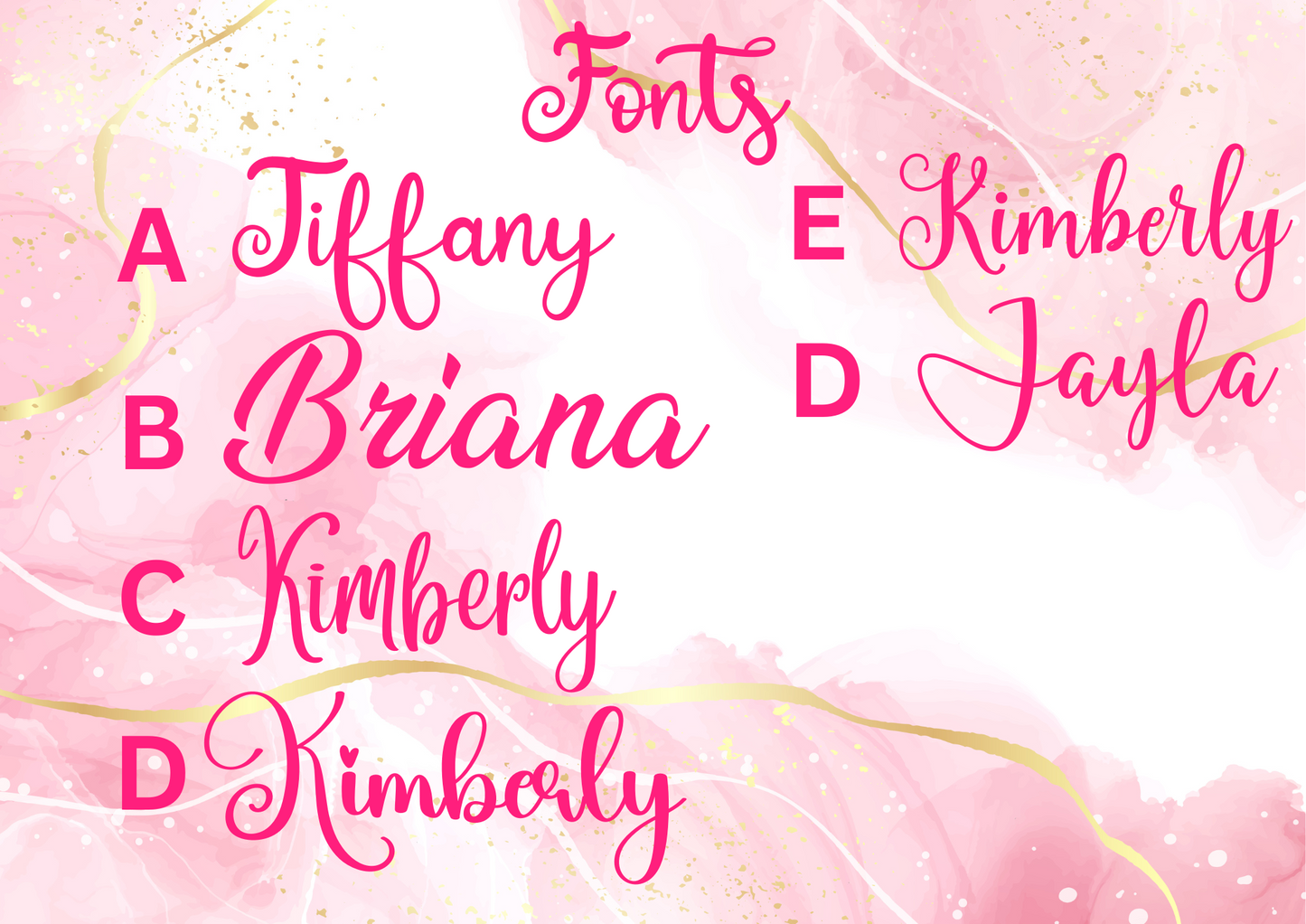 Pink Gold Glitter License Plate