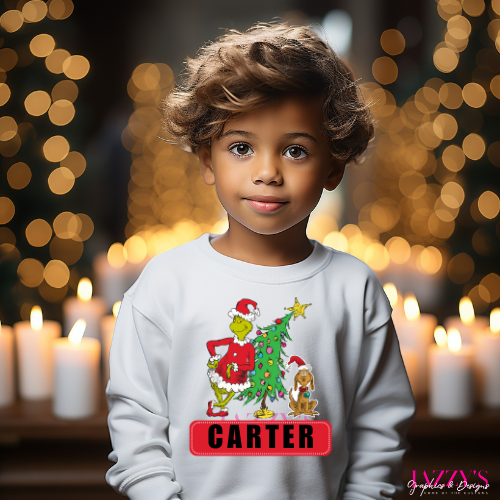 Grinch and Max Name Plate Tee