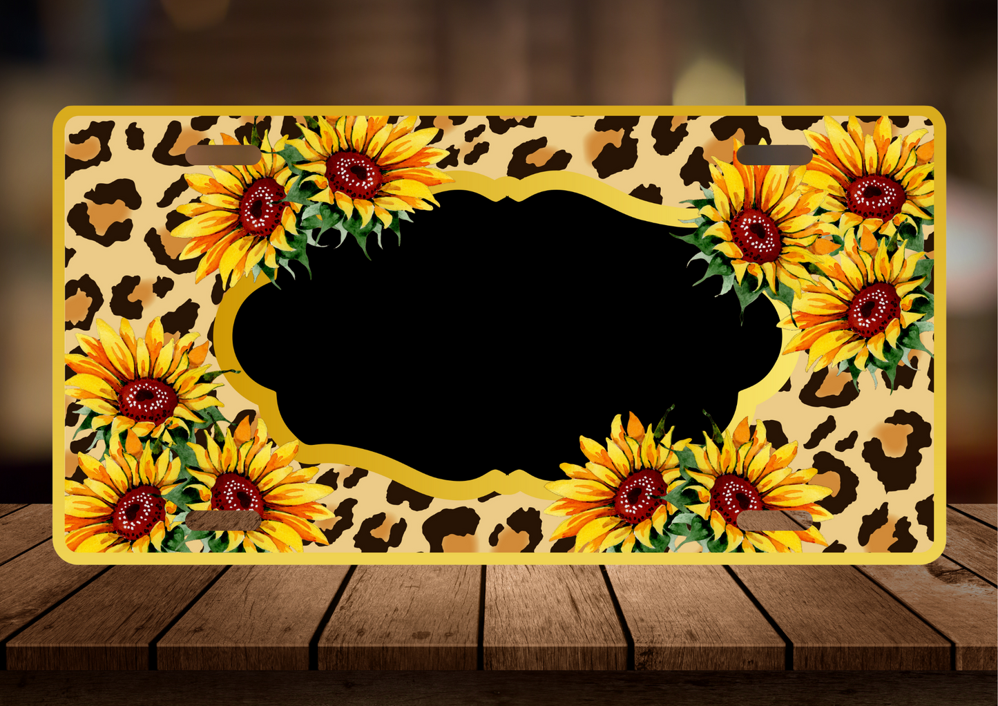 Sunflower License Plate