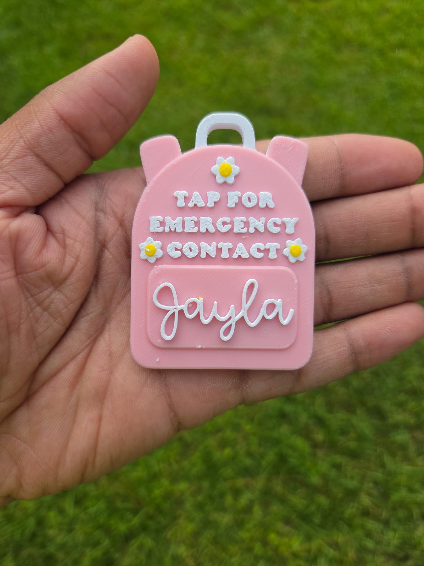 Emergency Contact Keychain