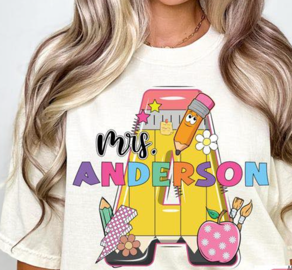 Personalize Pencil Tee