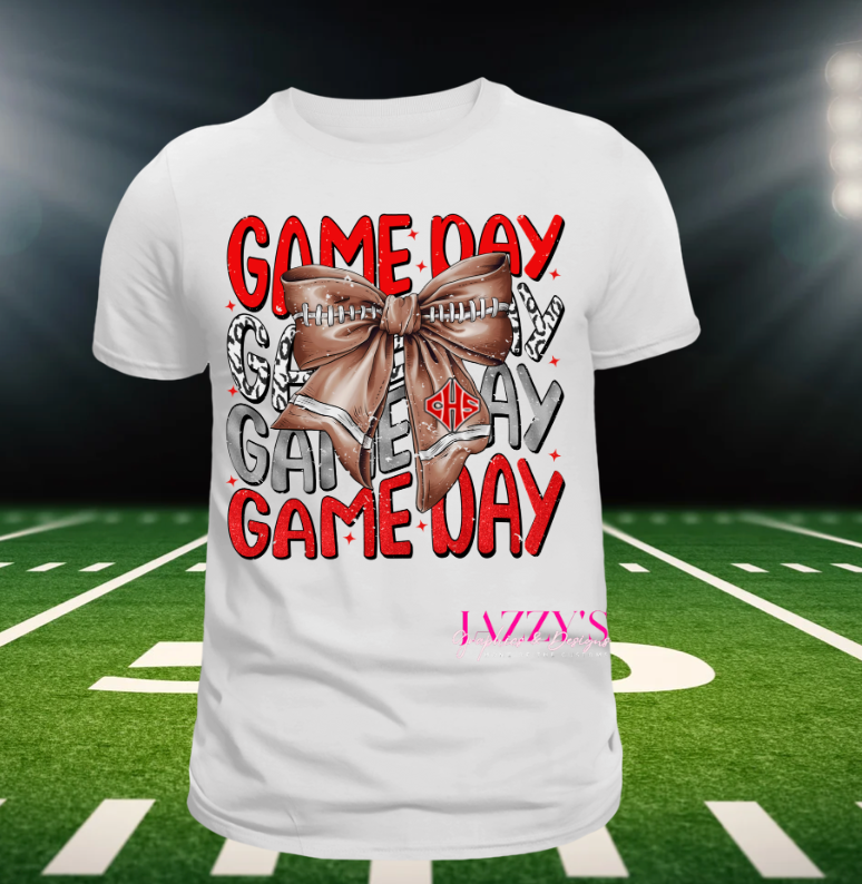 Game Day Ribbon Tee (THS, TCCHS, Cairo)