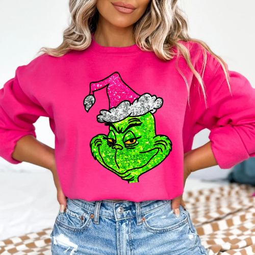 Sparkling Grinch Face