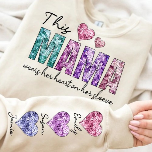 Personalized Sparkling MAMA Tee