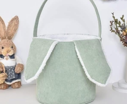 Embroidered Corduroy Easter Basket