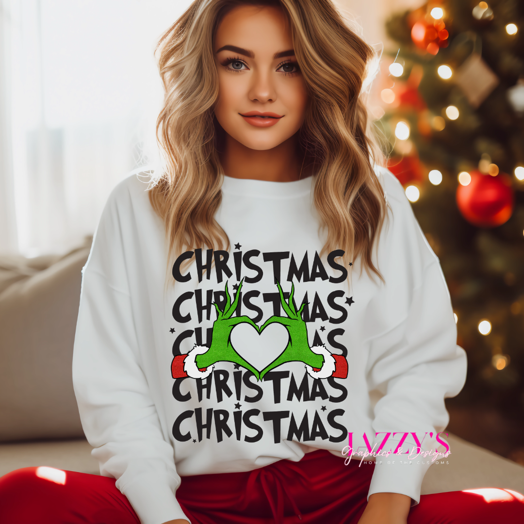 Christmas Grinch Hands