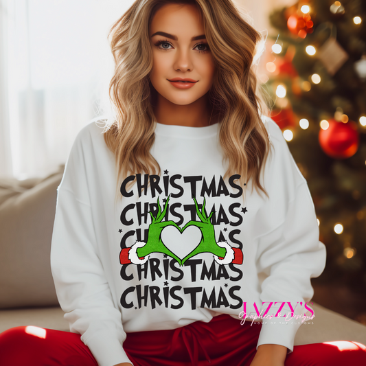 Christmas Grinch Hands