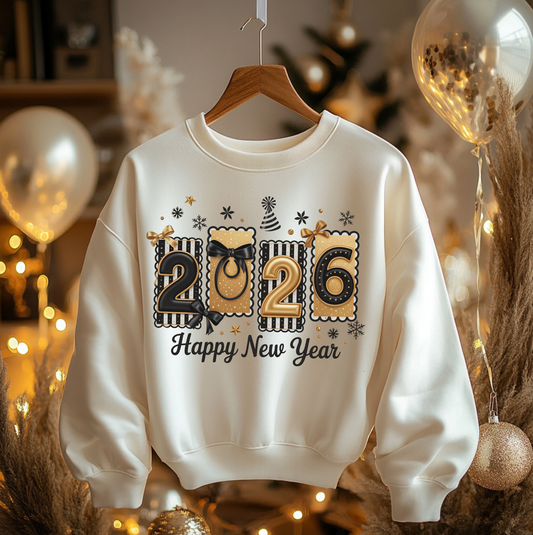 Happy New Year Black & Gold