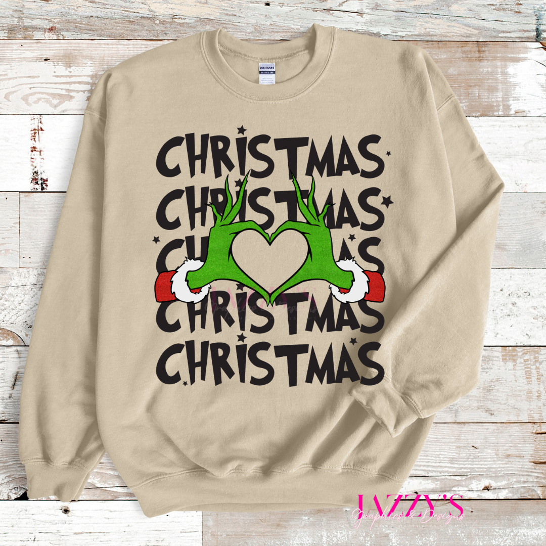 Christmas Grinch Hands