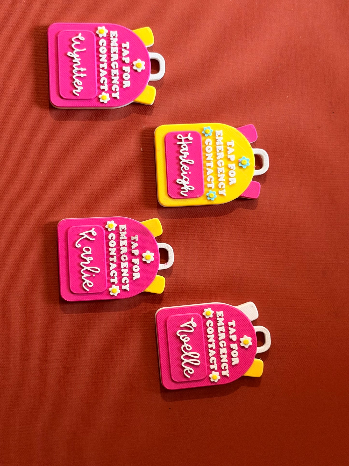 Emergency Contact Keychain