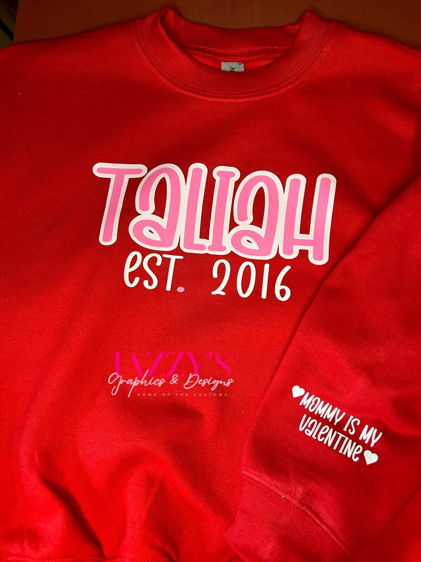 Personalized Valentine’s Name Sweatshirt