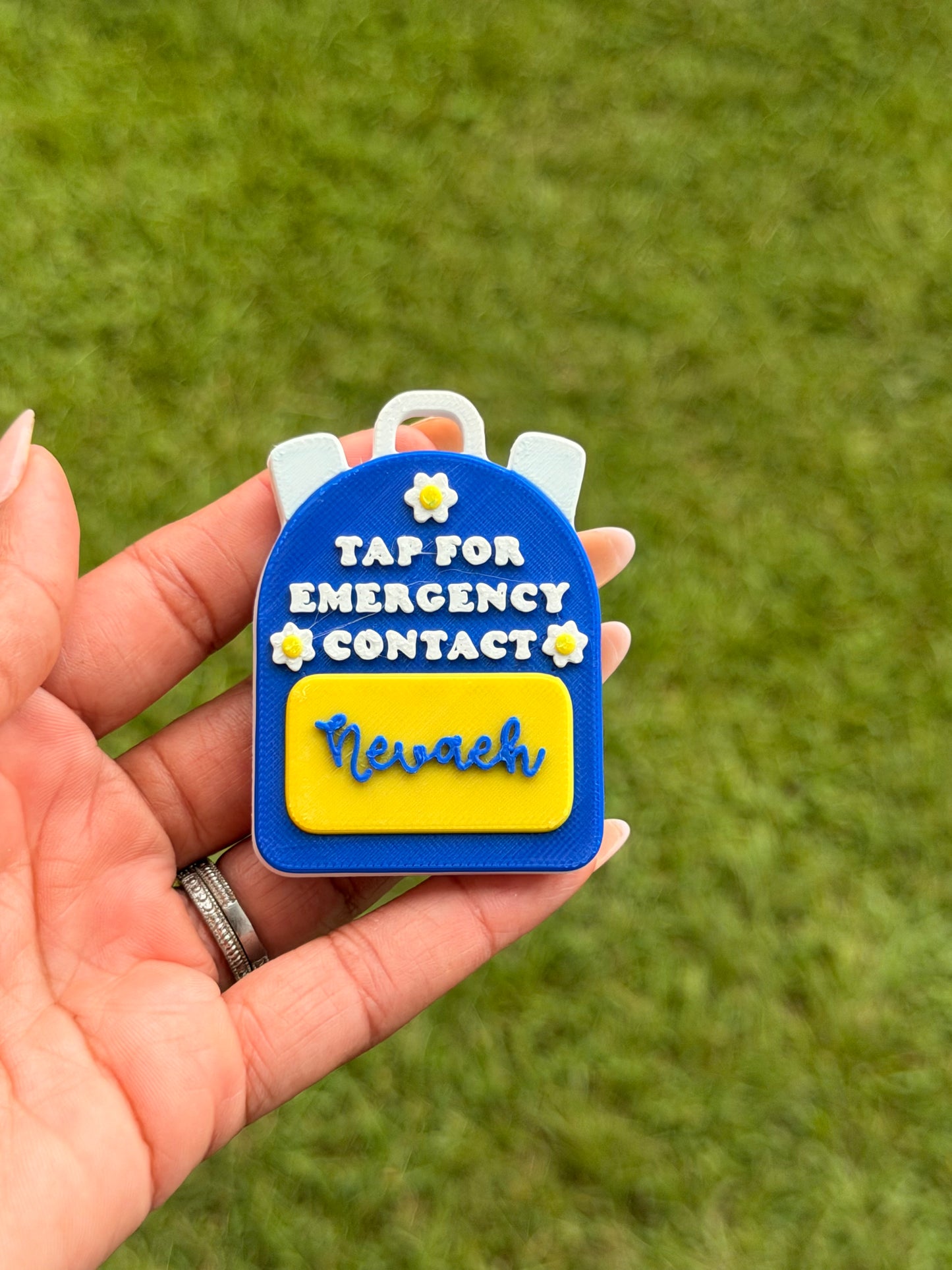Emergency Contact Keychain