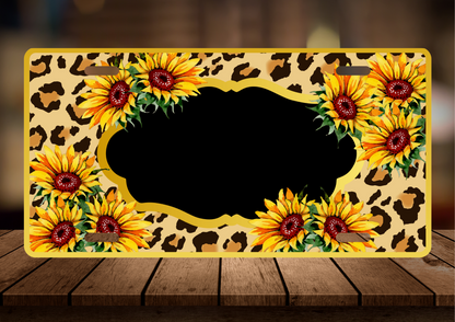 Sunflower License Plate