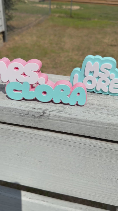 Desk Name Plate