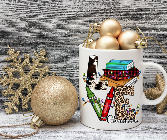 Love, Christmas Teacher Mug