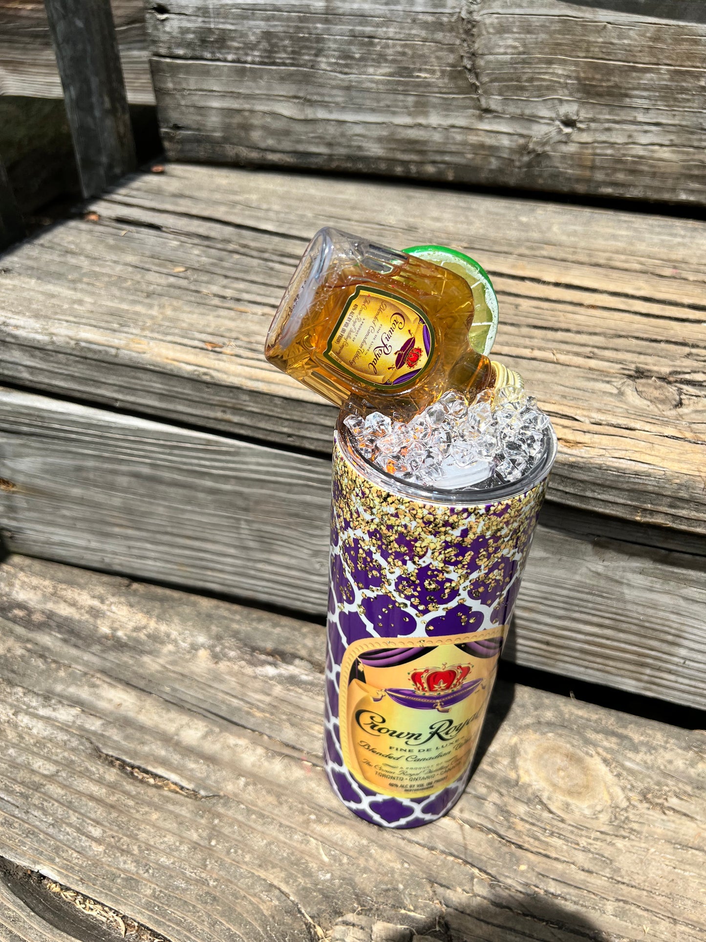 Purple & Gold Crown Royal